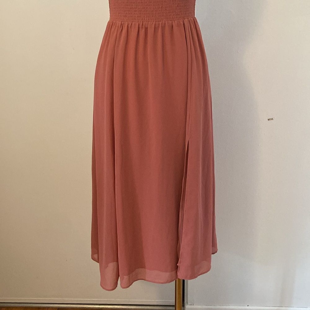 Aritzia Wilfred Genoa Smocked-waist Midi Dress Size Small - Picture 4 of 14